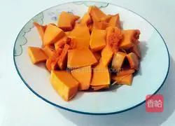 Illustration of how to make steamed pumpkin cake 2