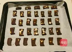 Chocolate Illustration of how to make nut cookies 8