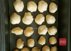 Illustration of how to make bean paste open cake 2