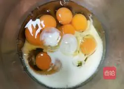 Illustration of how to make cocoa waffles 2