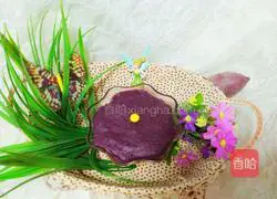 Illustration of how to make purple sweet potato filling 6