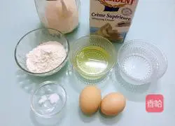 Illustration of how to make cream puffs 1