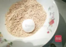Illustration of how to make bean paste sesame balls 8
