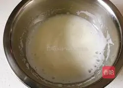 Illustration of how to make split egg sponge cake 3