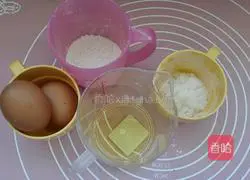 Illustration of how to make mini sesame cakes 1