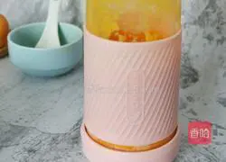 Mango Illustration of how to make sago mousse 12