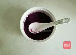 Illustration of how to make purple sweet potato balls 4