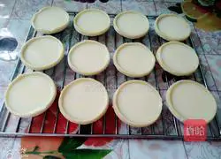 Illustration of how to make egg tarts without whipping cream 6