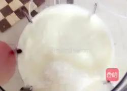 Illustration of how to make purple sweet potato milkshake 8