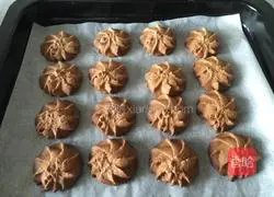 Illustration of how to make cocoa hazelnut butter cookies 7