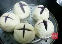 How to make stuffed purple potato buns Illustration 17