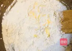 Illustration of how to make durian garland puffs 5