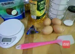 Coconut blueberry split egg sponge cake Illustration 1