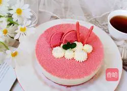 Sakura Oreo Mousse Cake Recipe Illustration 16