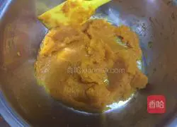 Illustration of how to make steamed pumpkin cake 2