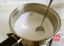 Illustration of how to make thick and smooth walnut dew 8