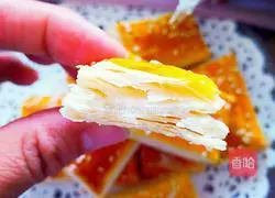 Illustration of how to make crispy mille-feuille cookies (vegetable oil version) 14