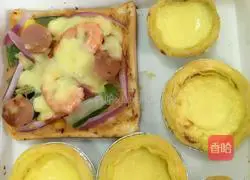 Illustration of how to make egg tarts with crispy bottoms 1