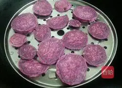 Illustration of how to make purple sweet potato glutinous rice 3