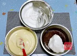 Giraffe pattern chiffon Cake recipe illustration 5