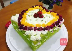 Small fresh naked cake Illustration of how to do it 8