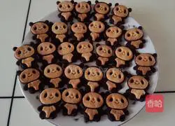 Coco Panda Cookies Illustration of how to do it 3