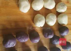 Purple potato and red bean cake recipe 4
