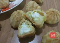 Illustration of how to make cream puffs 7