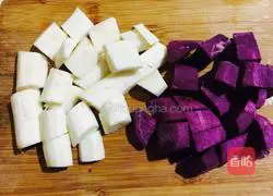 Purple sweet potato and yam egg tart recipe 1