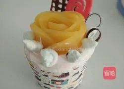 Illustration of how to make fruit cream cup cake 15