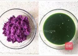 Purple potato rose roll recipe 1