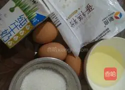 Illustration of how to make chiffon cake 1