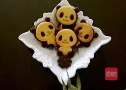 Chocolate Panda Cookies Recipe Illustration 13