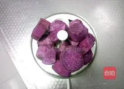 Purple sweet potato cake Illustration of how to do it 1