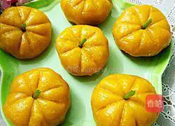 Illustration of how to make steamed pumpkin cake 8