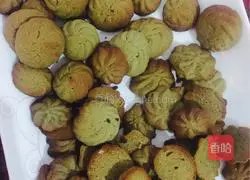 Illustration of making matcha cookies 8