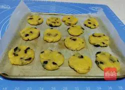 Illustration of how to make simple raisin ugly cookies 13
