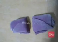 Illustration of how to make purple potato roses 13