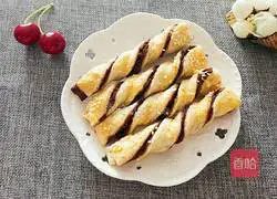 Bean paste twist Illustration of how to make twist cake 20