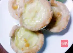 Illustration of how to make diced mango egg tart 7