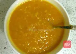 Illustration of how to make pumpkin puree porridge 9