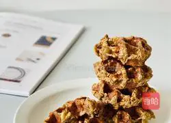 Illustration of how to make walnut banana oatmeal waffles made by the kid next door 7