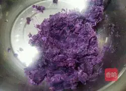 Illustration of how to make purple sweet potato and glutinous rice 4