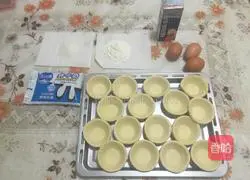 Illustration of how to make delicious egg tarts 1