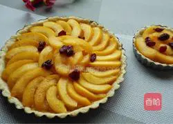 Illustration of how to make yellow peach and orange pie 4