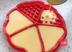 Yellow Peach and Strawberry Waffles Recipe Illustration 7