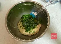 Illustration of how to make scallion butter and cream cookies (savoury) 9