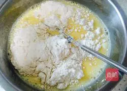 Milk cake.Illustration of how to make it 4