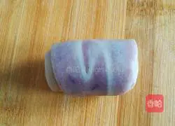 Purple potato and red bean cake recipe 10