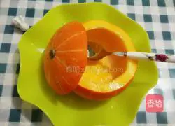 Illustration of how to make pumpkin steamed eggs 2